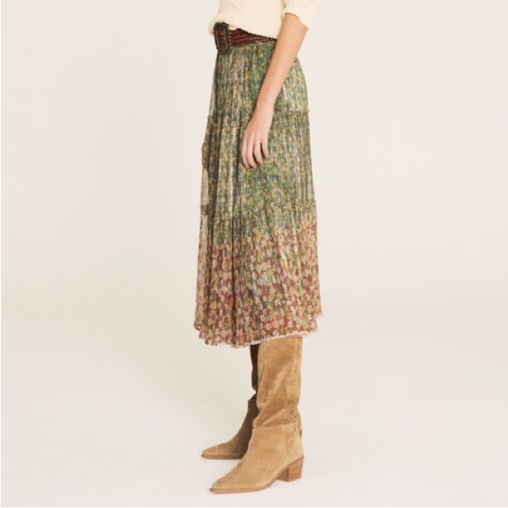 Ba&sh skirt with golden metallic thread size 1